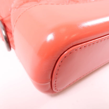 Chanel Goatskin Quilted Small Gabrielle Hobo Orange Pink