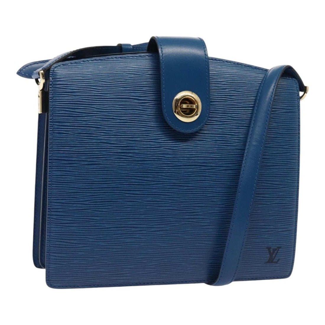 Louis Vuitton Epi Capuchin Shoulder Bag Blue M 52345 Lv Auth