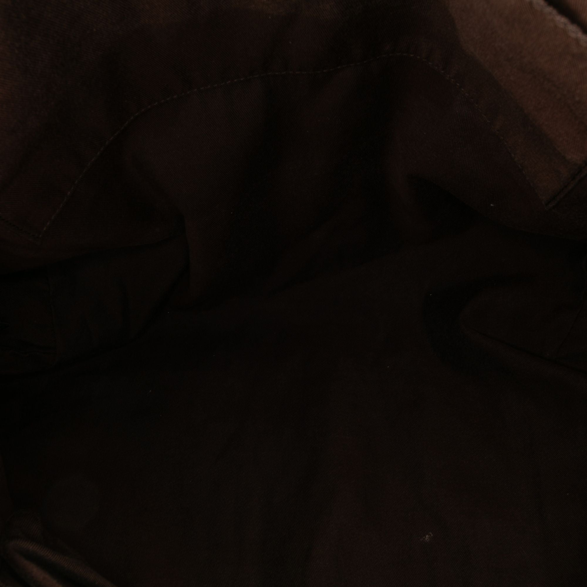 Gucci GG Canvas Web Tote Brown