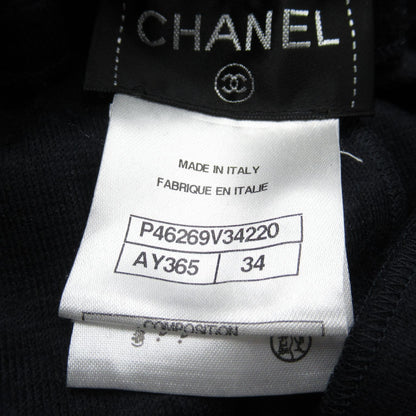 Chanel Sweatpants Wool Navy 34