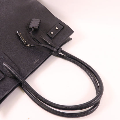 Saint Laurent Cowhide Leather Hand Bag Black Calfskin (cowhide) Ars 647168