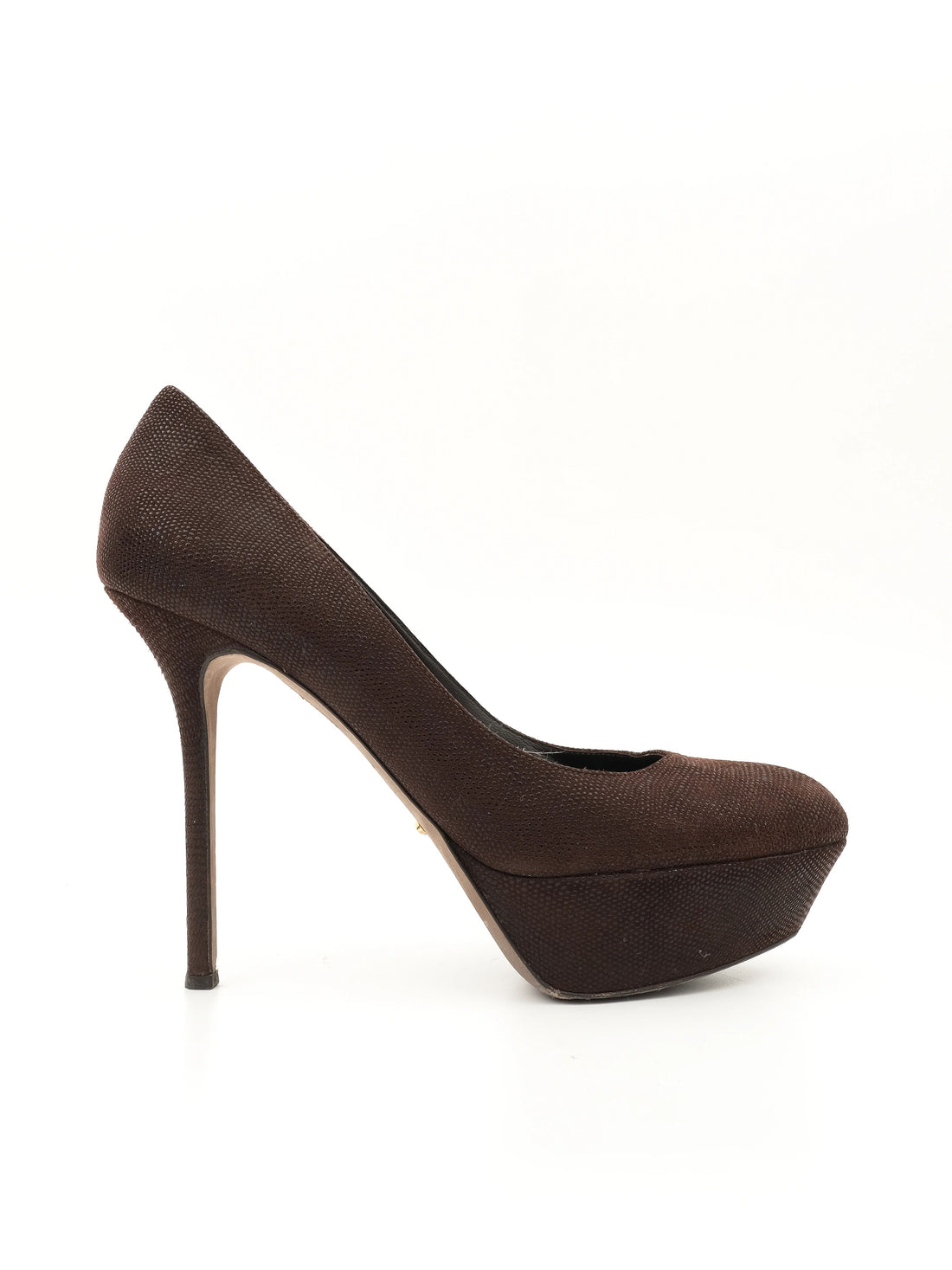 Excellent Sergio Rossi Orange Leather Heels Size 40.5