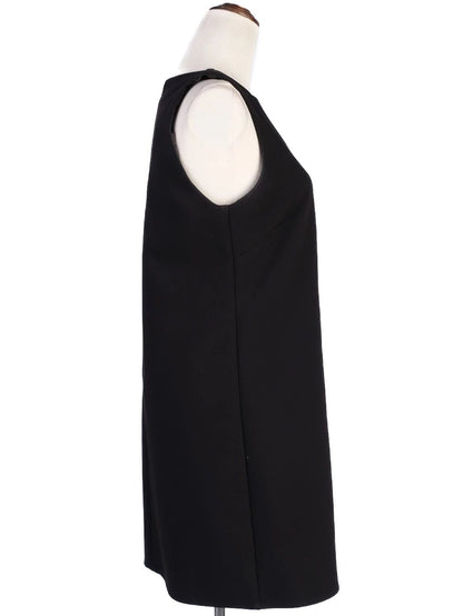 Excellent Elisabetta Franchi Black Sleeveless Dress Size M