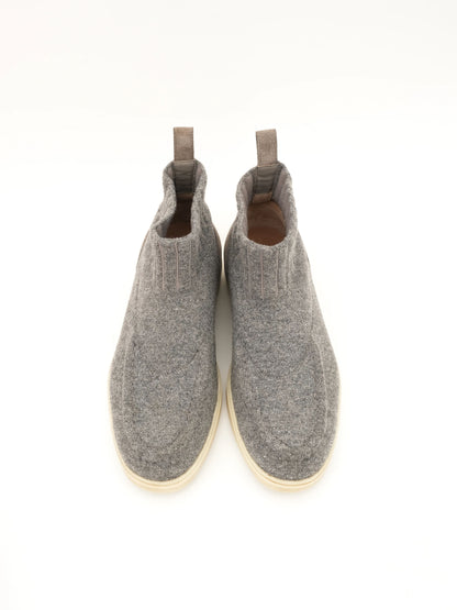 Excellent Santoni Gray Wool Ankle Boots Size 35 Women