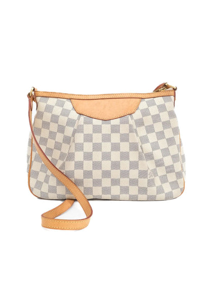 Excellent Louis Vuitton Handbag Checkered Leather WomenÕs Bag