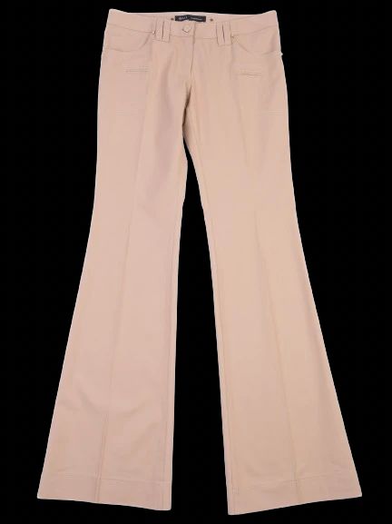 Excellent Barbara Bui White Flared Trousers Size S