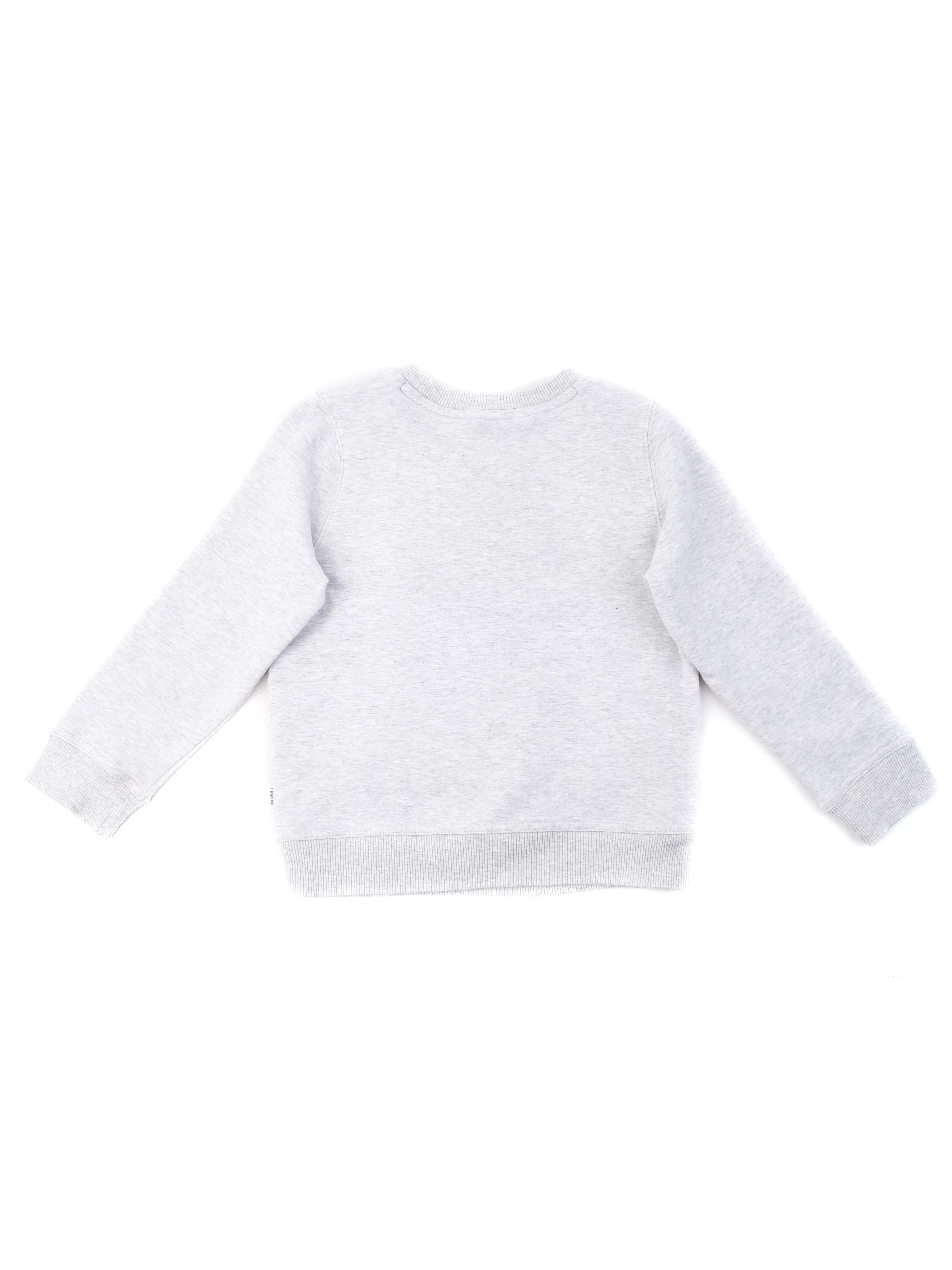 Excellent Hugo Boss Gray Kids Sweatshirt Size 4 Polyester