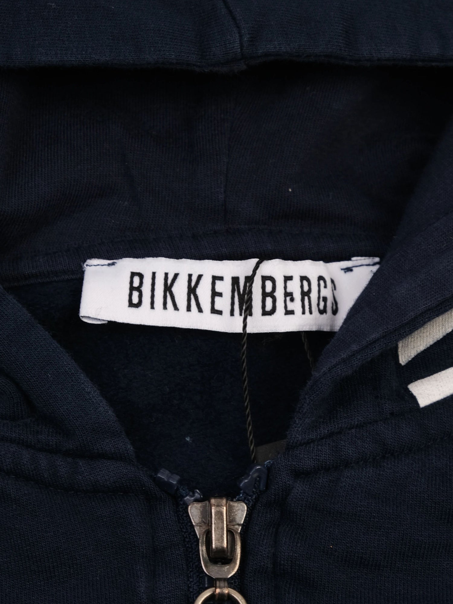 Excellent Bikkembergs Navy Blue Hoodie for Kids Size 10
