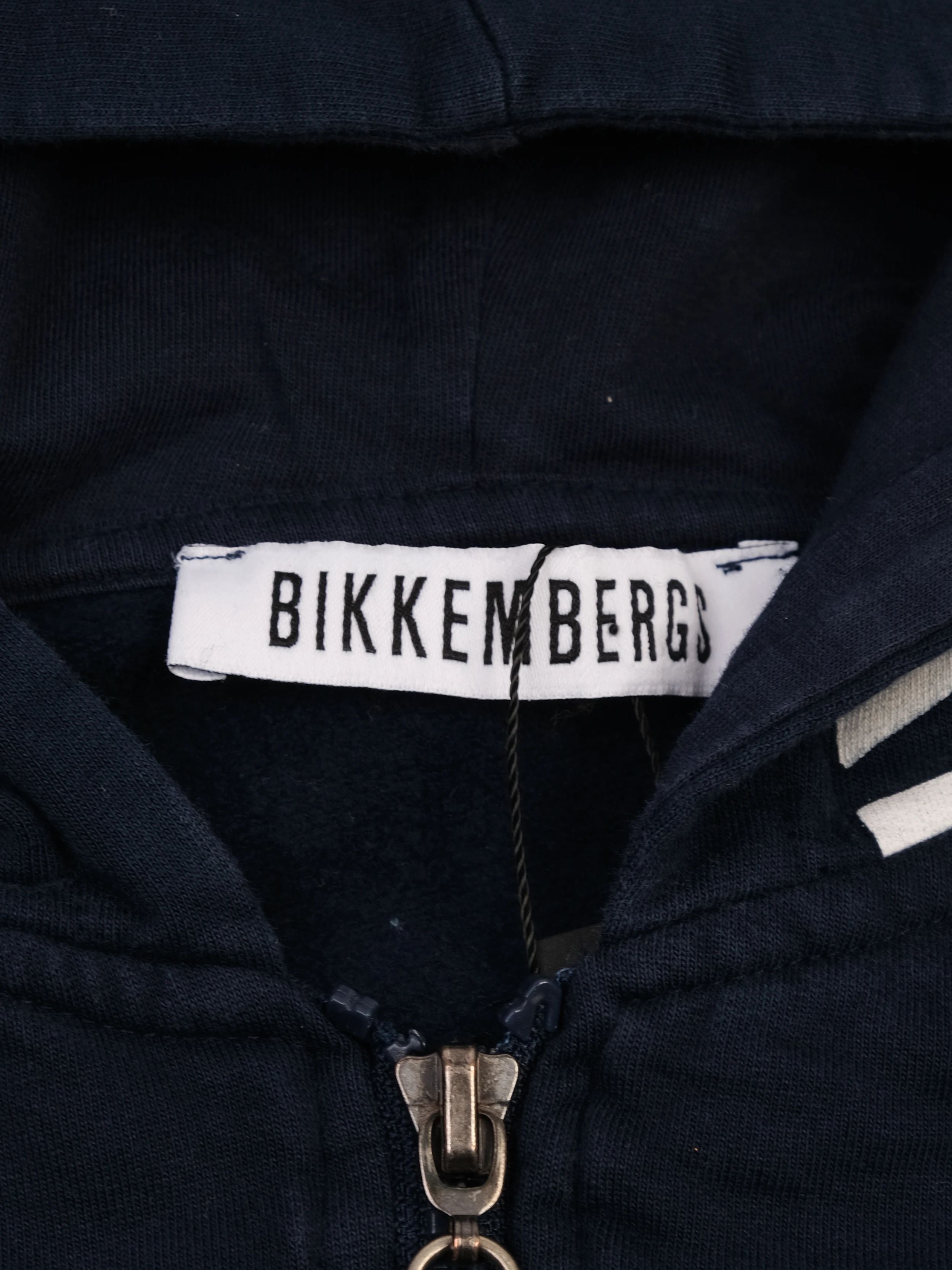 Excellent Bikkembergs Navy Blue Hoodie for Kids Size 10