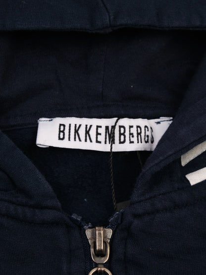 Excellent Bikkembergs Navy Blue Hoodie for Kids Size 10
