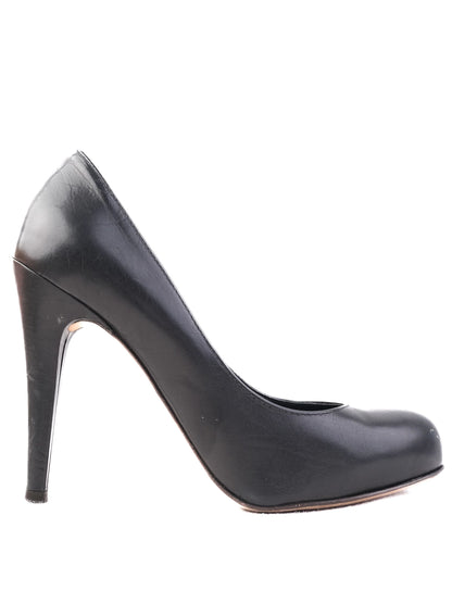 Coccinelle Black Leather High Heeled Pumps Excellent Condition