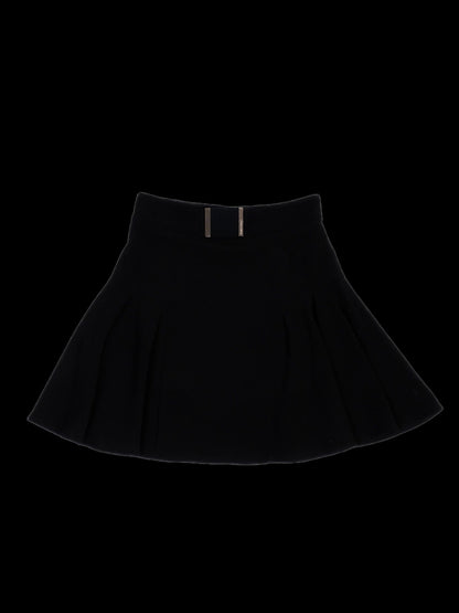 Excellent Elisabetta Franchi Black Skirt Size S with Flared Design