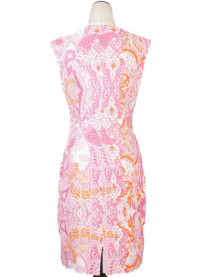 Excellent Laurel Sleeveless Dress M Colorful Paisley Pattern