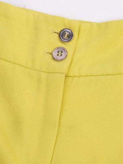 Excellent Pinko Yellow Sleeveless Blazer &amp; Pants Set Women