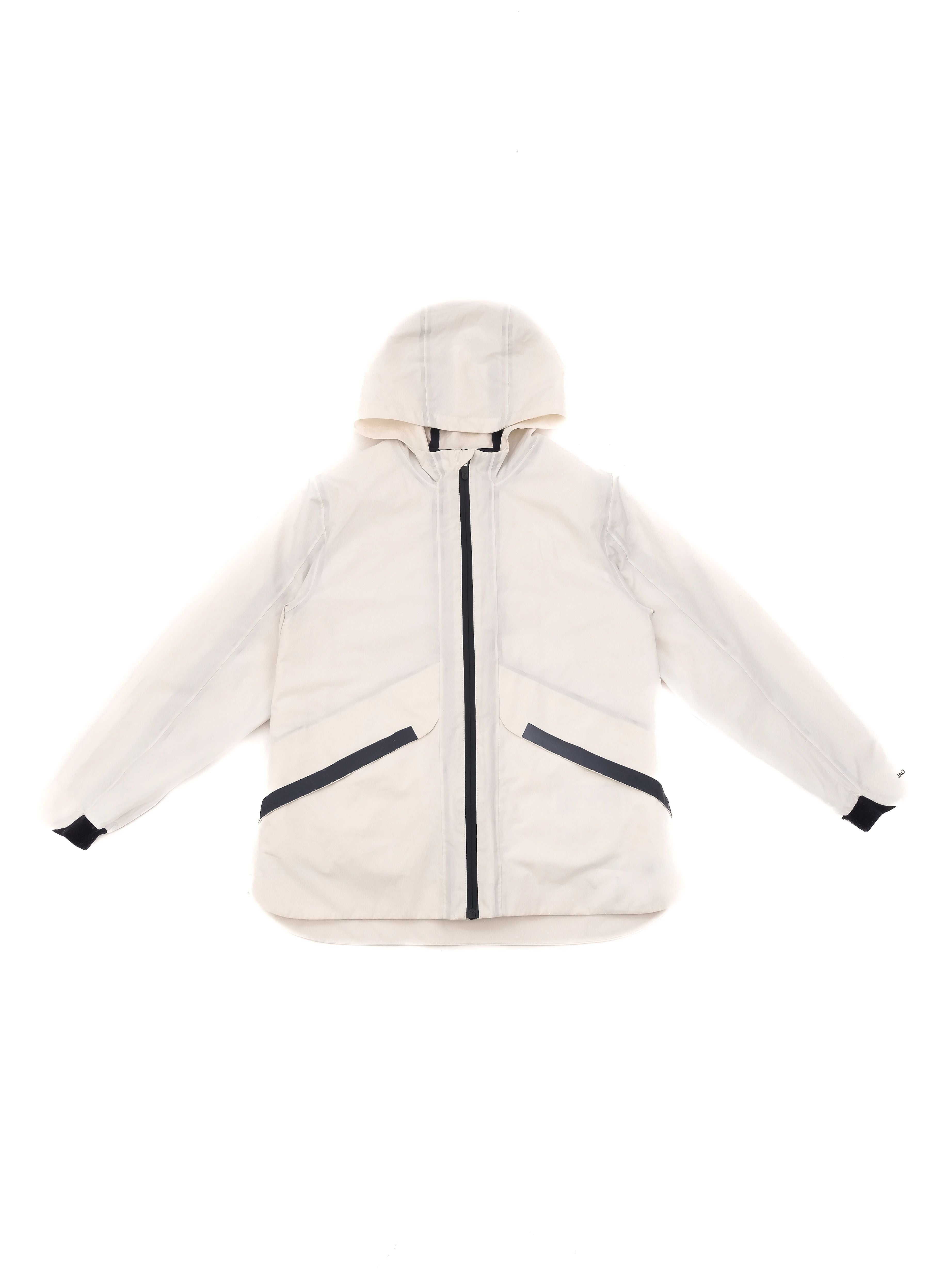 Excellent Jacadi Hooded Jacket White Nylon Size 12 for Kids