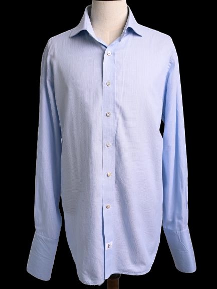 PERFECT Emmett Blue Cotton Long-Sleeve Dress Shirt Size XL
