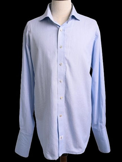 PERFECT Emmett Blue Cotton Long-Sleeve Dress Shirt Size XL