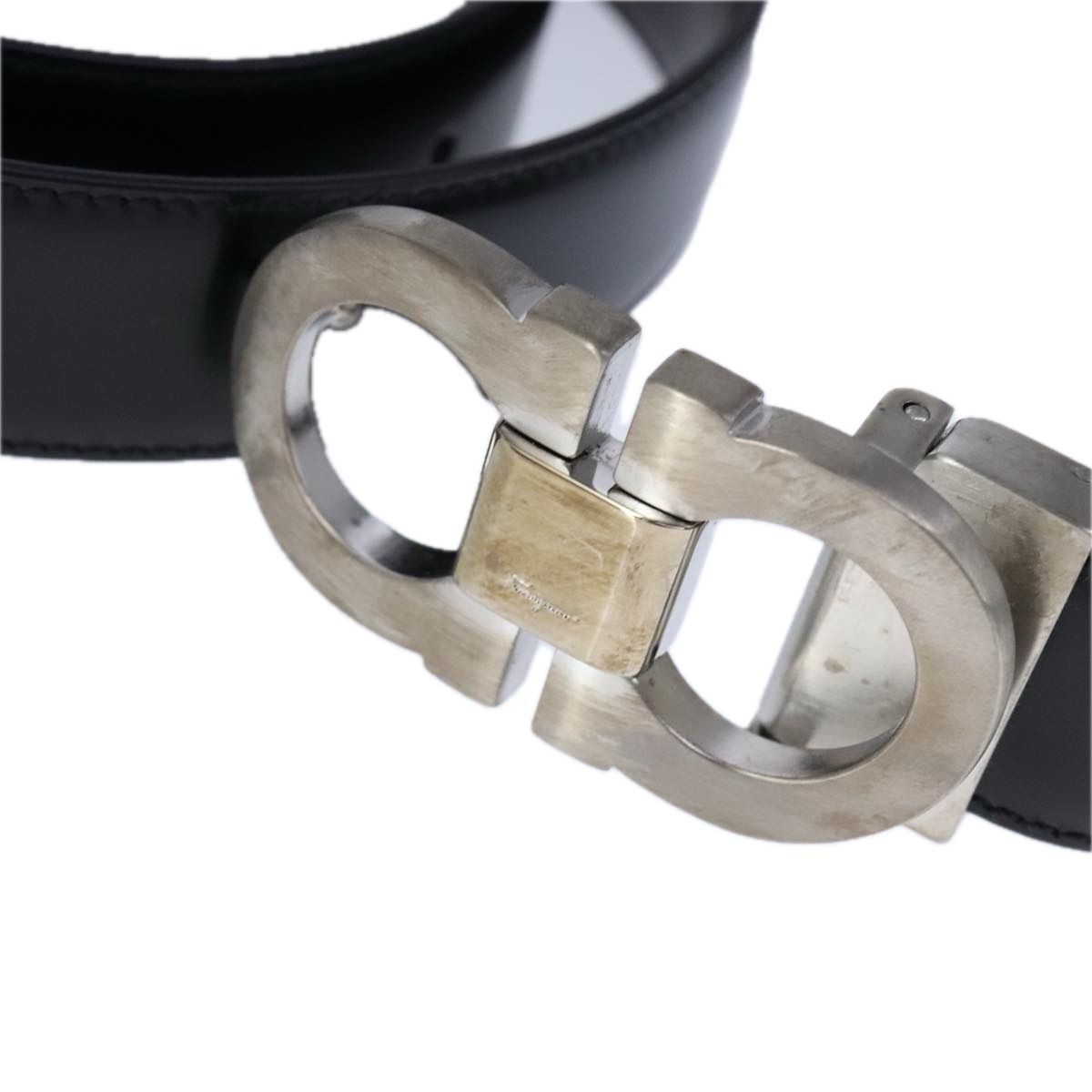 Salvatore Ferragamo Double Gancini Belt Leather 49.6&