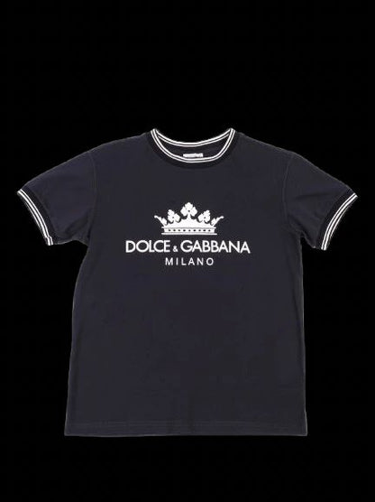Excellent Dolce Gabbana Kids Blue T-Shirt Size 10 Cotton