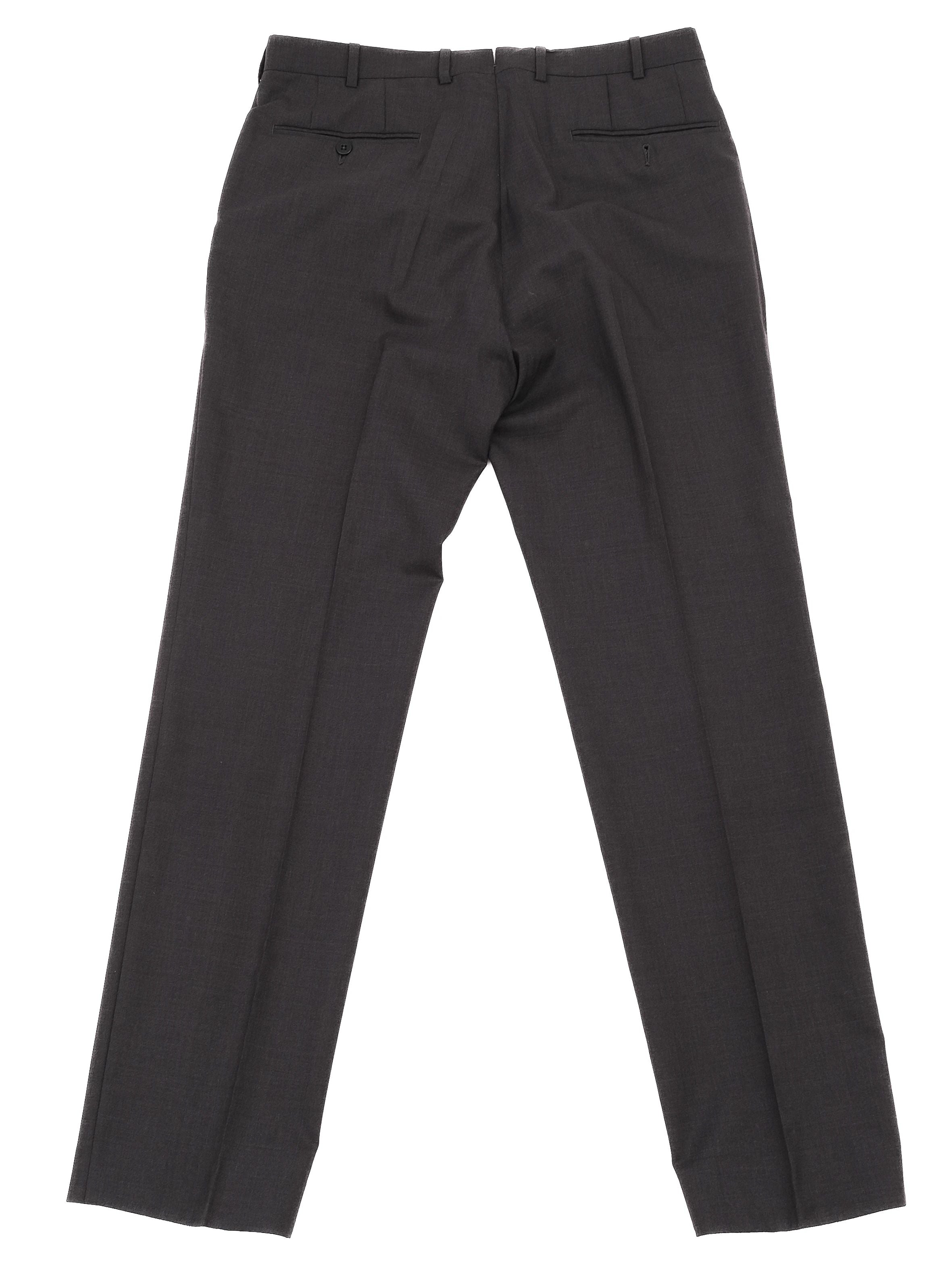 Excellent Ermenegildo Zegna Gray Wool Trousers Size M