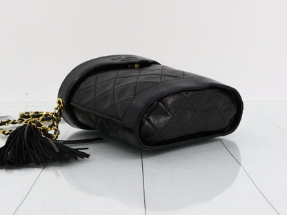 Chanel Tassle Vanity Case, Quilted Lambskin Leather