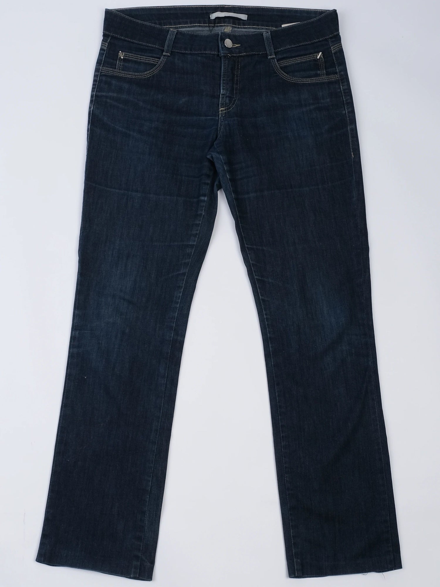 Excellent Ferre Dark Denim Jeans Blue Size M Cotton Women&