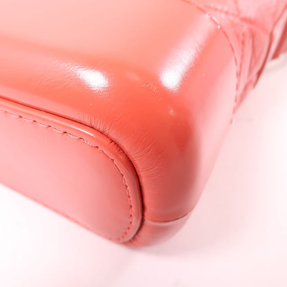 Chanel Goatskin Quilted Small Gabrielle Hobo Orange Pink