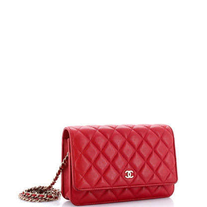 Chanel Classic Wallet on Chain, Caviar Quilted