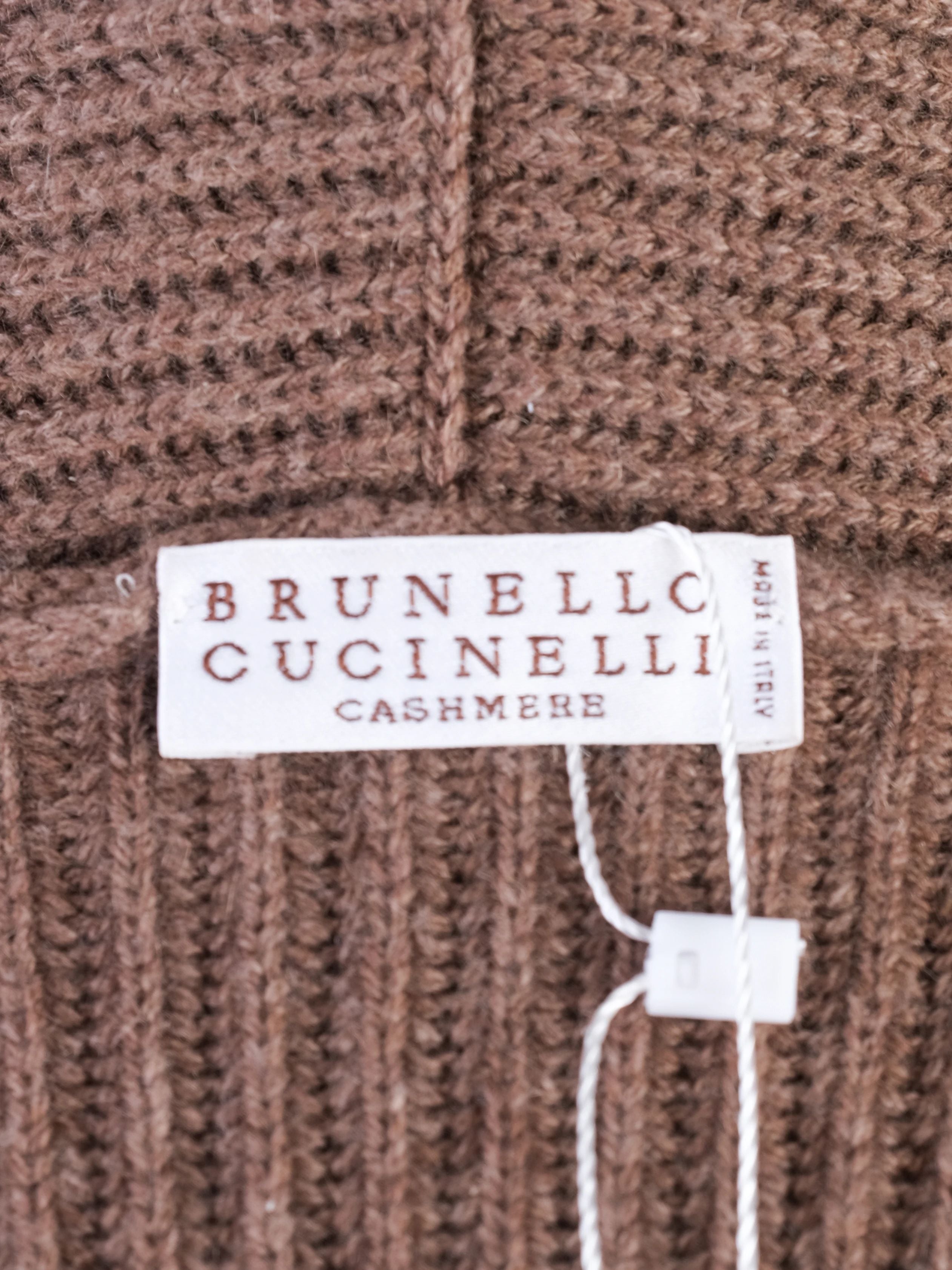 Excellent Brunello Cucinelli Orange Cashmere Cardigan Women Size
