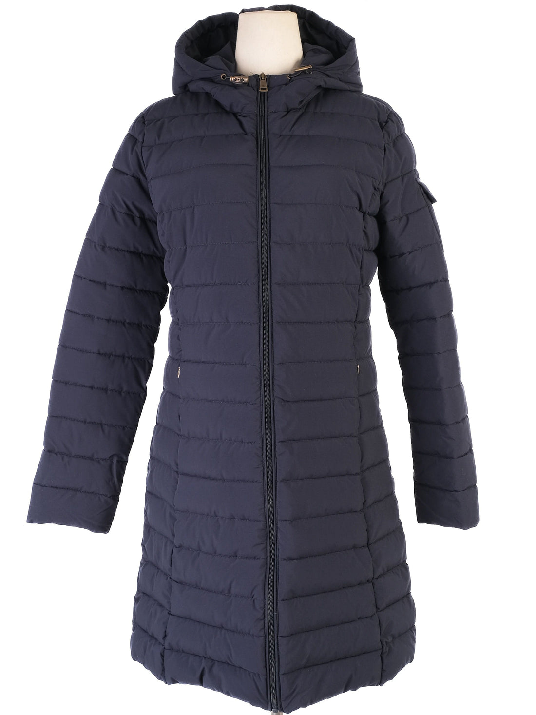 Excellent Ralph Lauren Blue Quilted Puffer Coat Size M