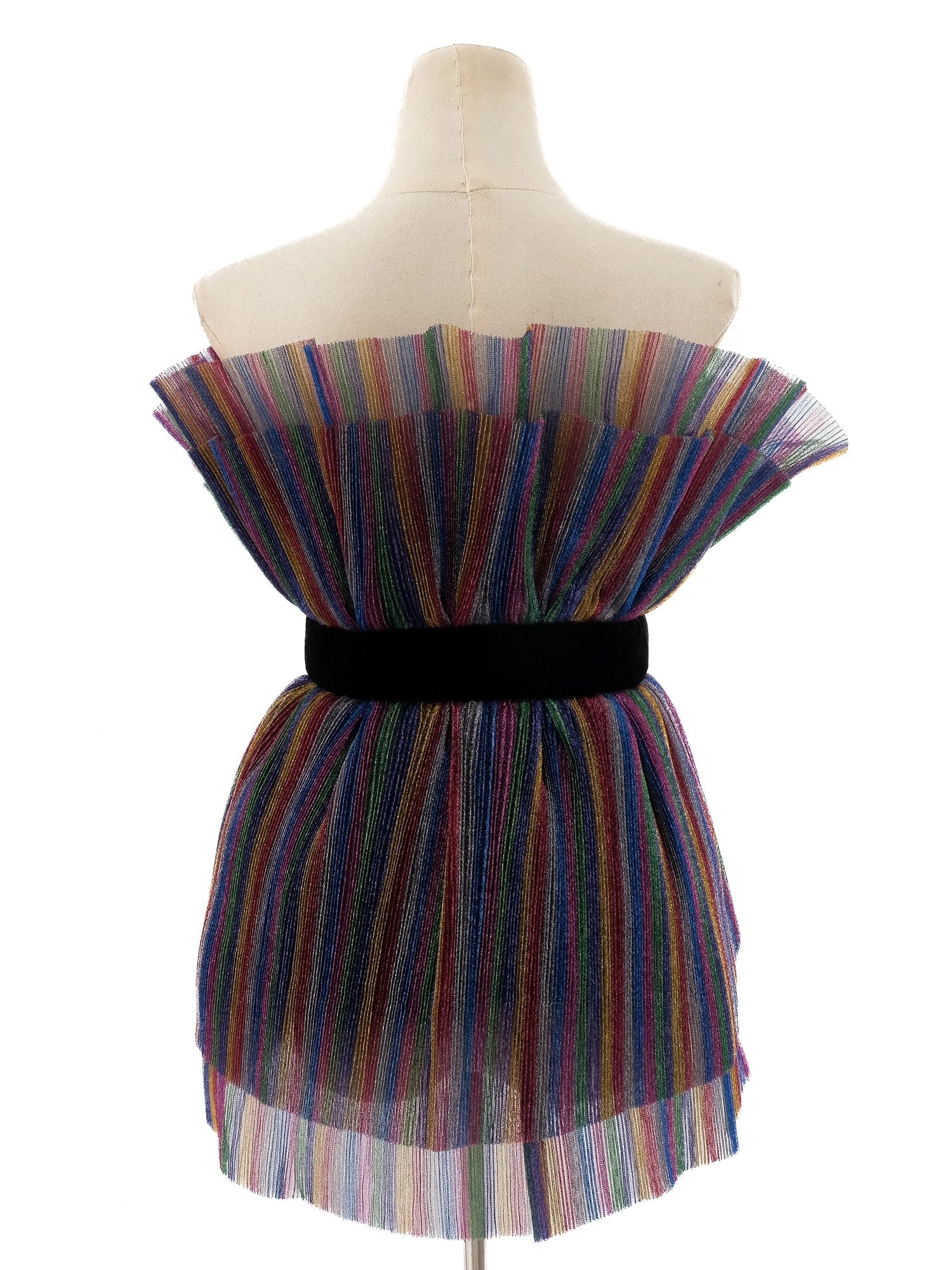 Excellent The Attico Off-Shoulder Dress M Multicolored Polyester