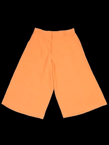 Excellent Red Valentino Orange Viscose Culottes Size S