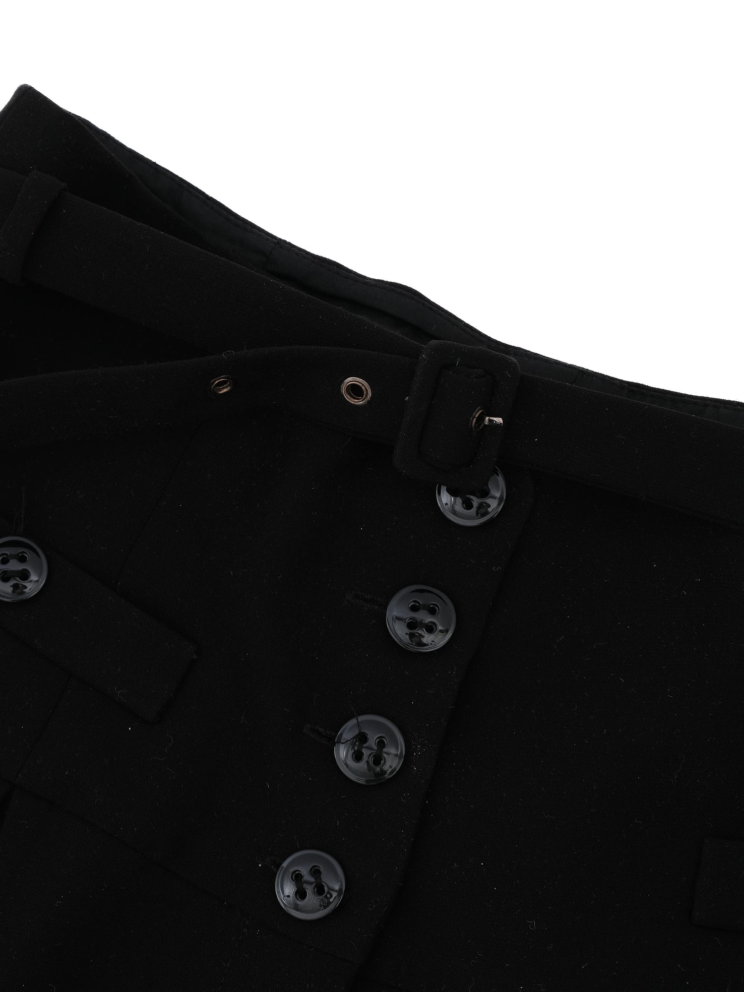 Excellent Luisa Spagnoli Black High-Waisted Pants Size L