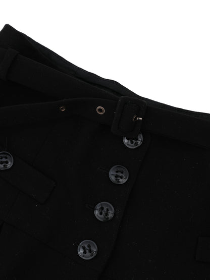 Excellent Luisa Spagnoli Black High-Waisted Pants Size L