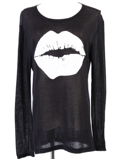 Excellent Markus Lupfer Black Cotton Long Sleeve Shirt Size S