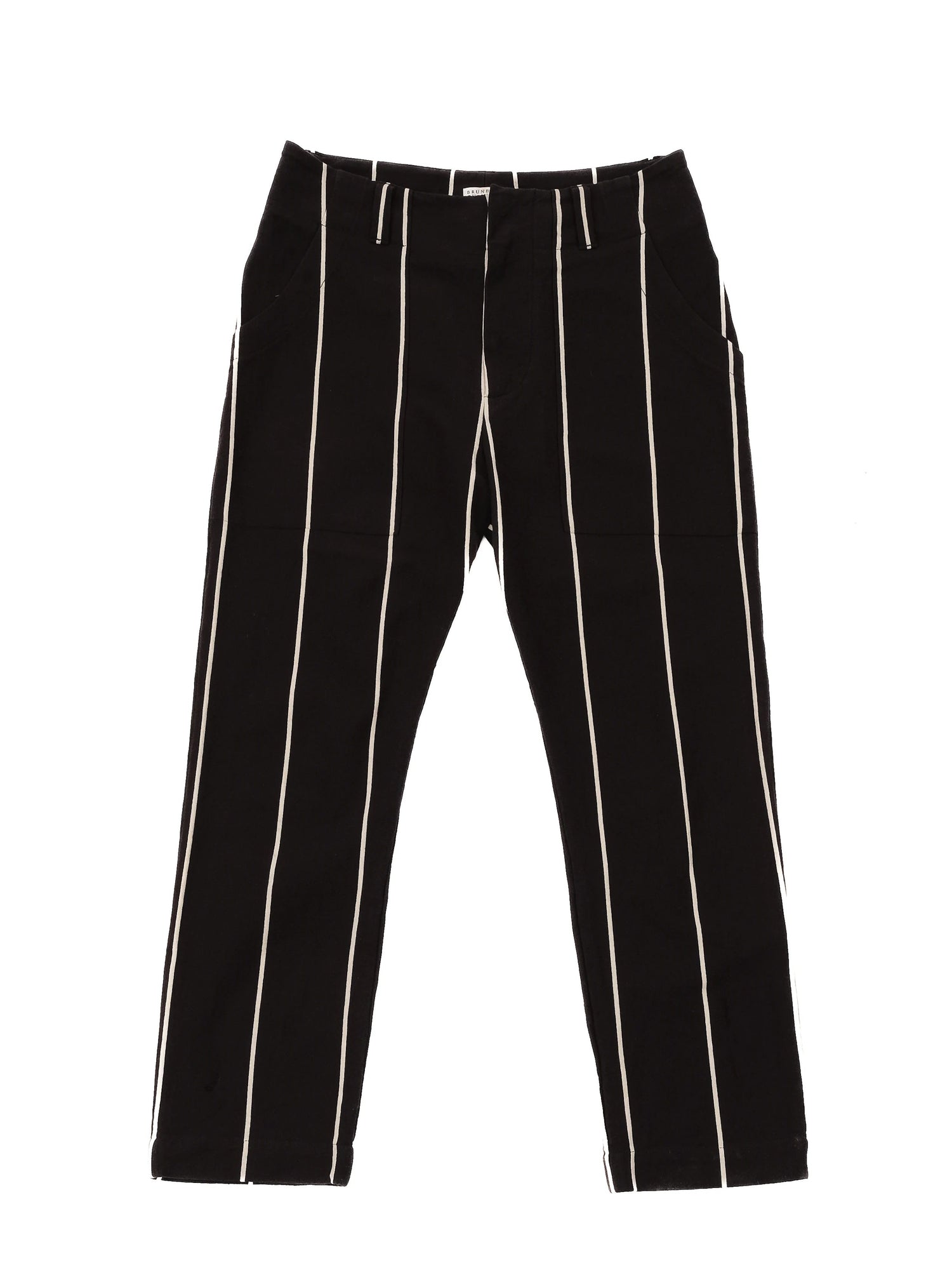 Excellent Brunello Cucinelli Black Cotton Pants Size S