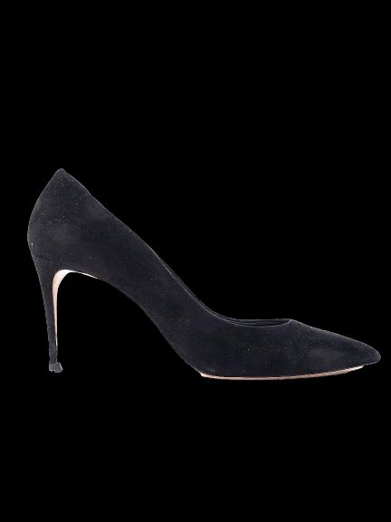 Casadei Black Leather High-Heeled Pumps Stiletto Size TBD