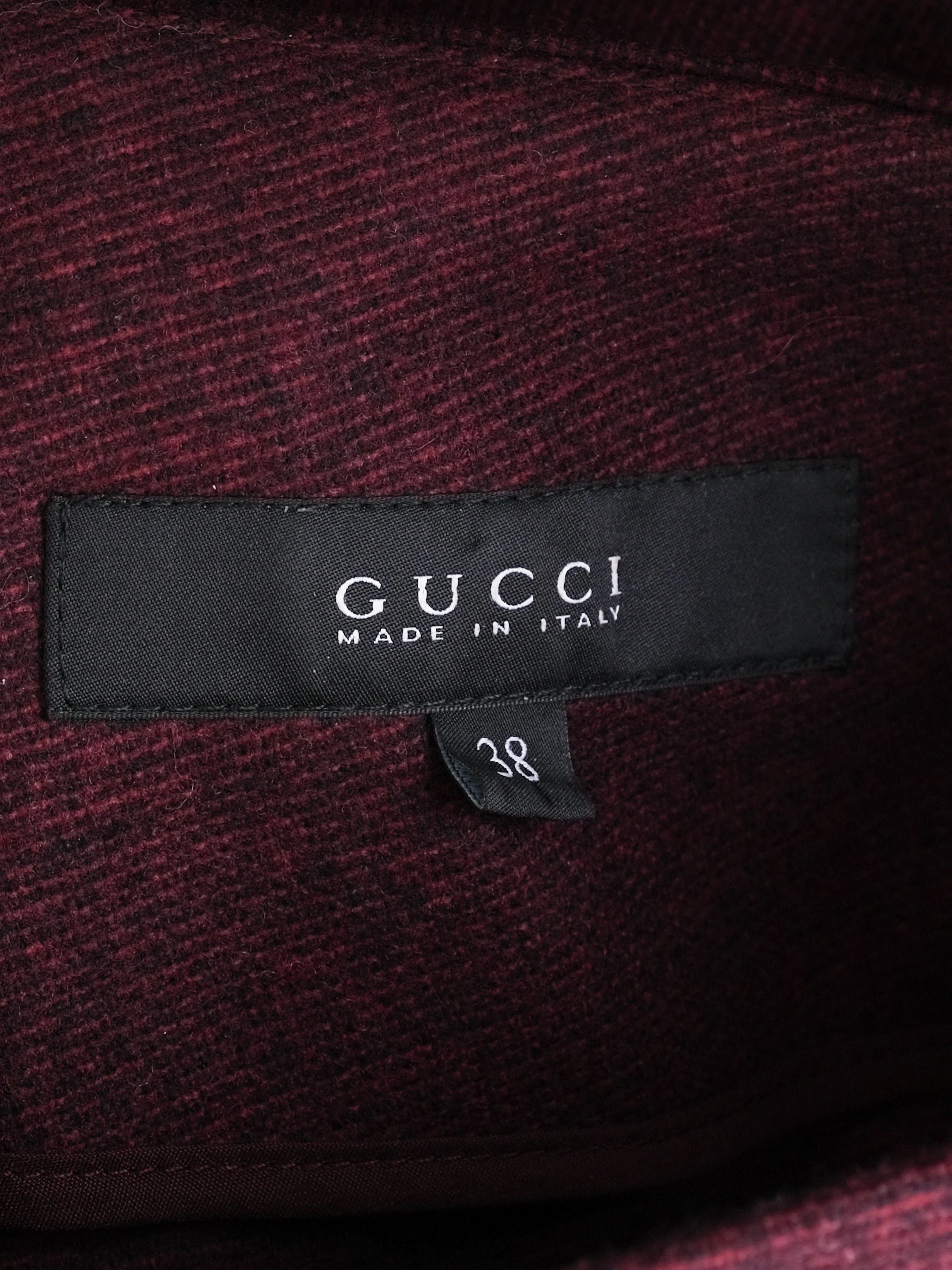 Gucci Red Wool Trousers Size 38 Excellent Condition