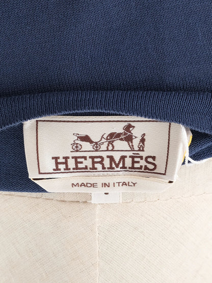 Excellent Hermes Blue Cotton Men&