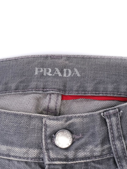 Excellent Prada Gray Cotton Jeans Women&