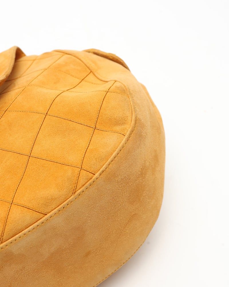 Chanel Suede Matelasse Shoulder Bag
