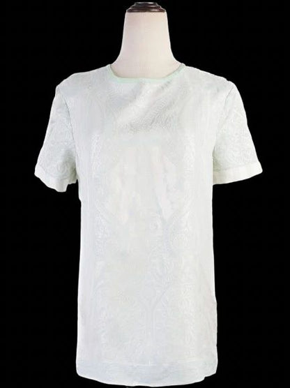 Excellent Roberto Cavalli Green Silk Shirt Size M Women