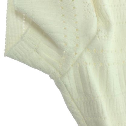 Chanel White Short Sleeve Knit Rayon P 07402v 0557