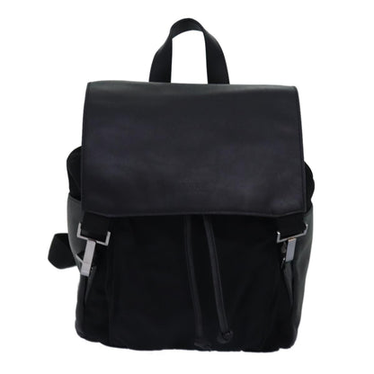 Gucci Backpack Nylon Leather Black