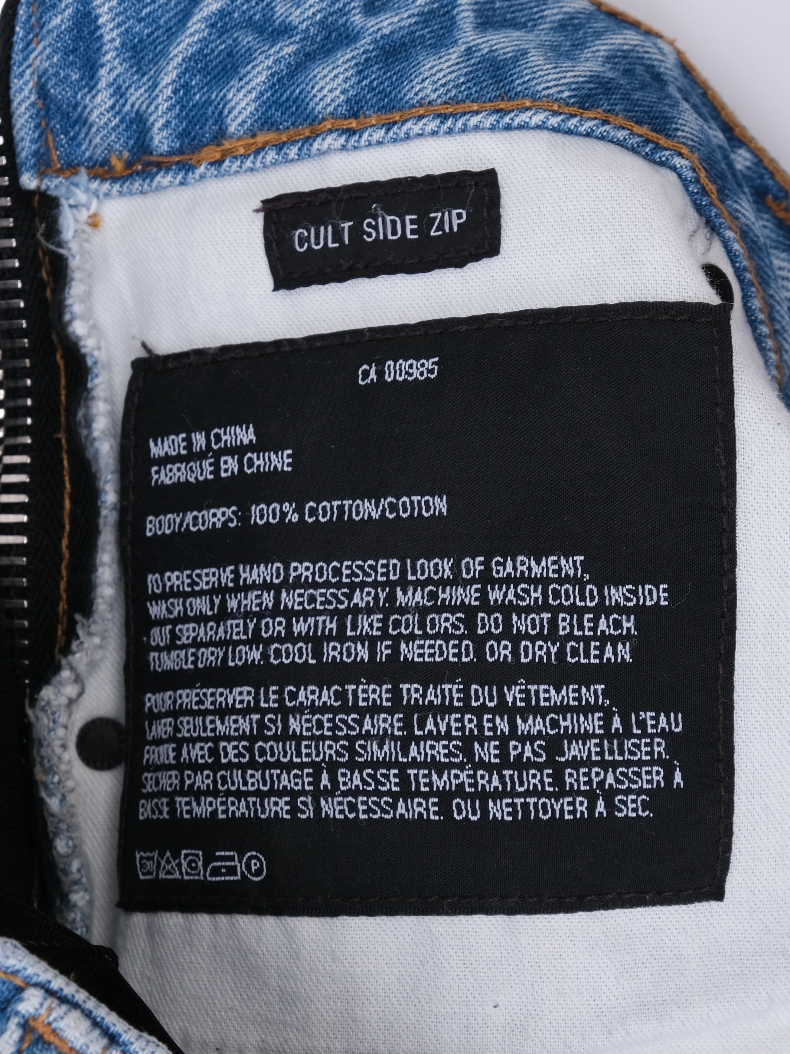 Excellent Alexander Wang Light Blue Cotton Jeans Size M