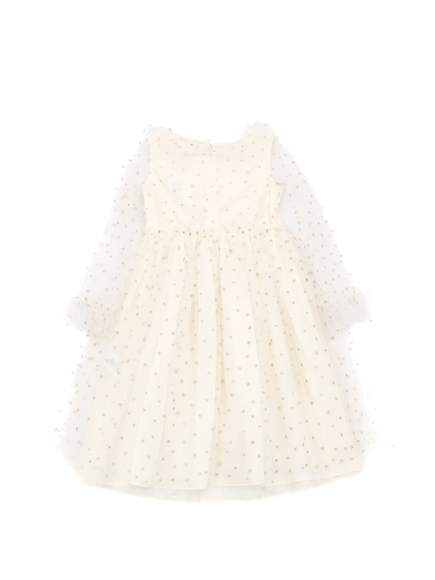 Excellent Bonpoint White Nylon Dress for Kids Size 7