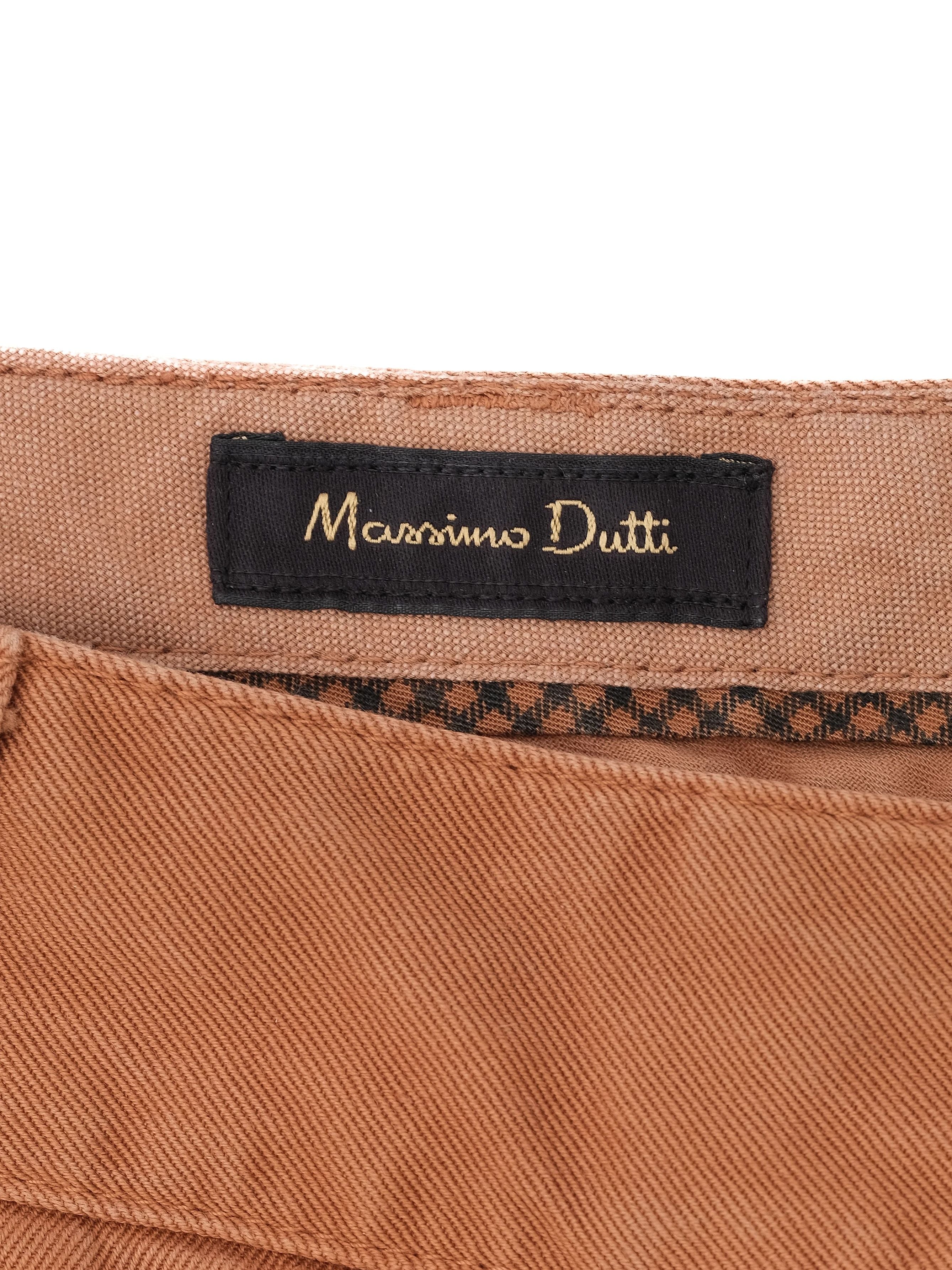Massimo Dutti Excellent Condition Orange Cotton Pants Size S