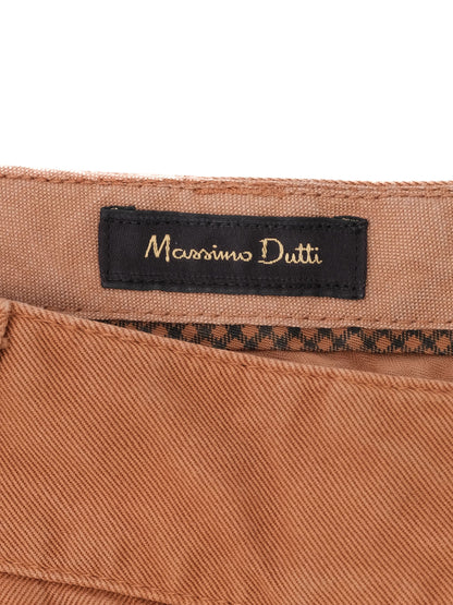 Massimo Dutti Excellent Condition Orange Cotton Pants Size S