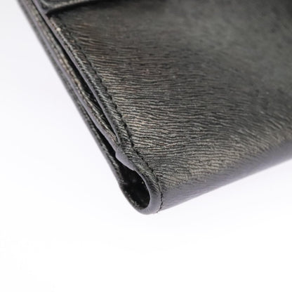 Fendi Wallet Leather Black Auth