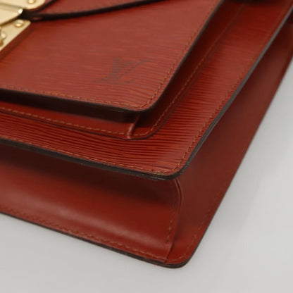 Louis Vuitton Epi Monceau 28 Hand Bag Brown M 52123 Lv Auth